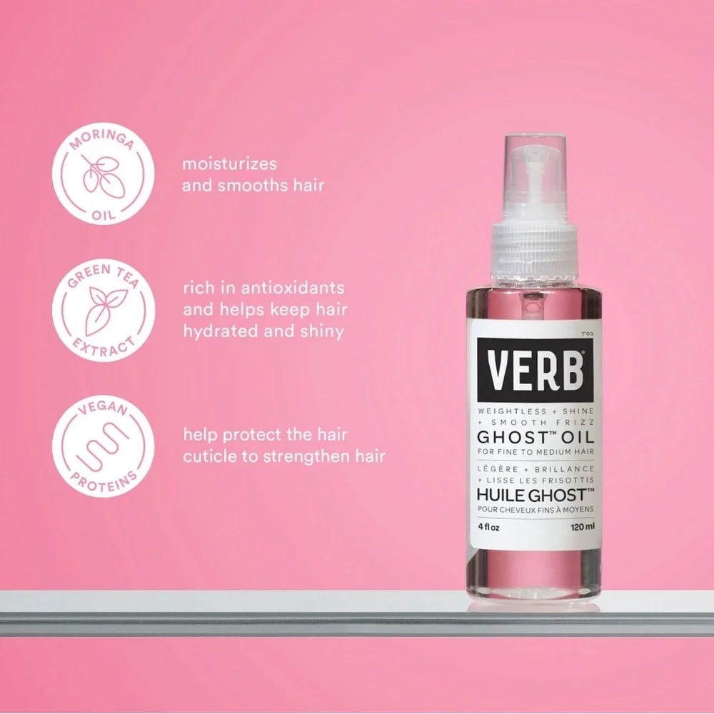 Verb Ghost Flexible Hairspray and Oil Set - Black